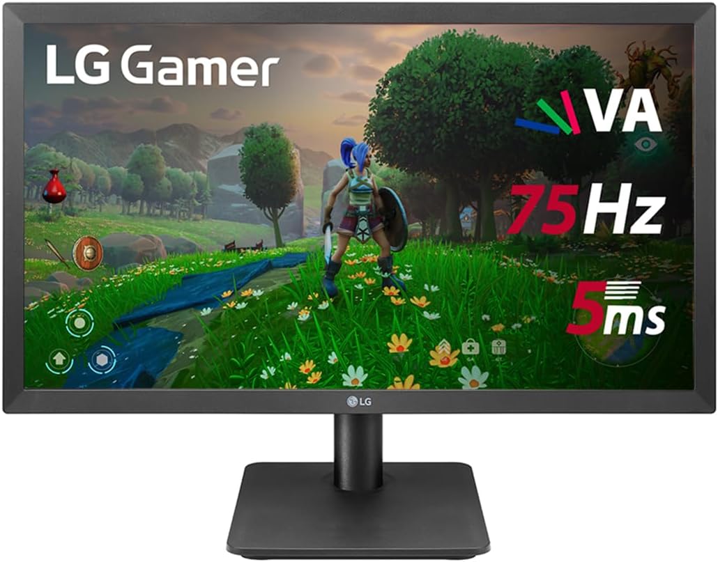 Monitor Gamer LG 21,5'' VA FHD 75Hz 5ms HDMI FreeSync Inclinação Bivolt Preto 22MP410-B.AWZM - TekOfertas