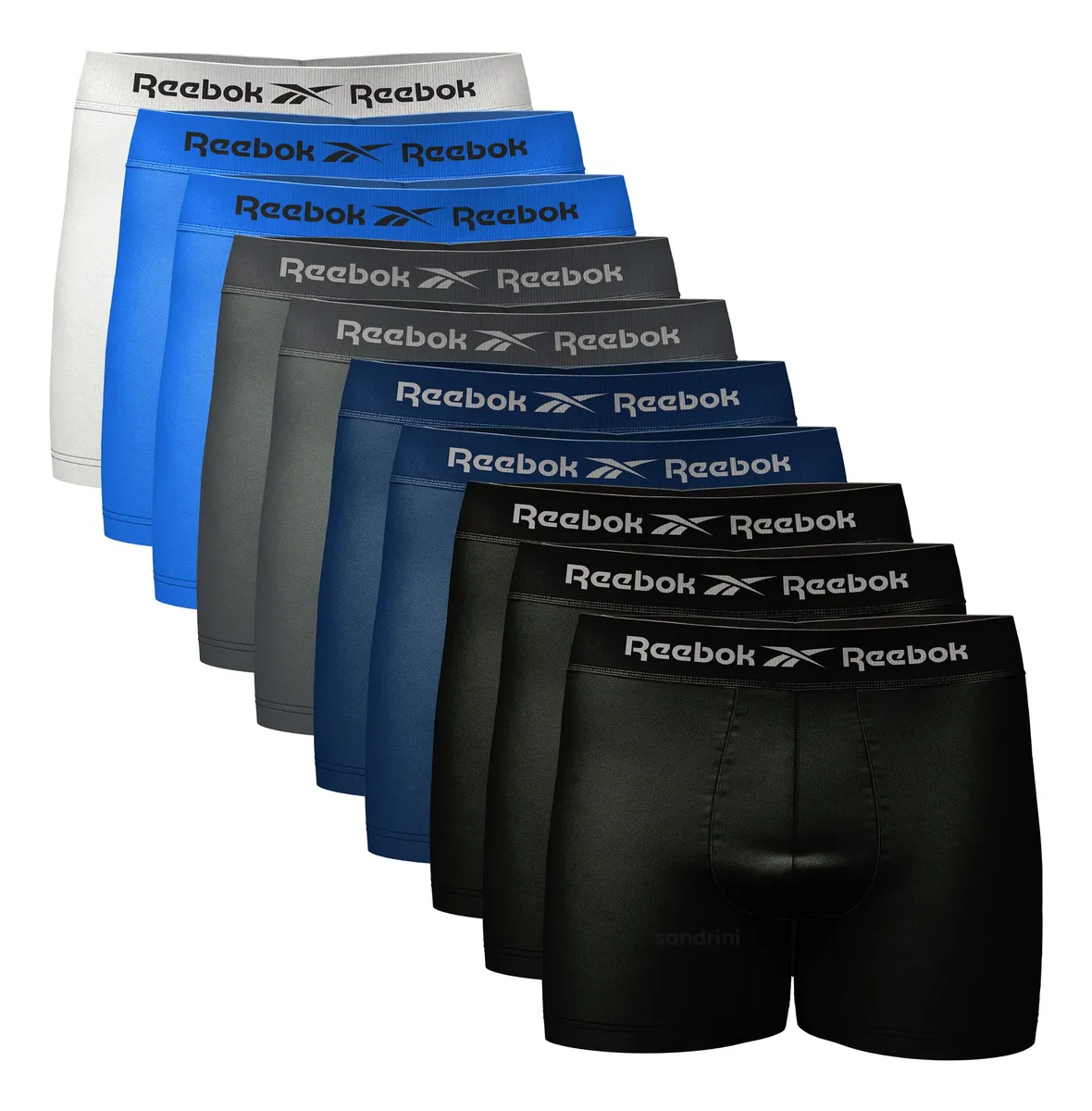 Kit 10 Cuecas Boxer Reebok Sem Costura Microfibra - TekOfertas