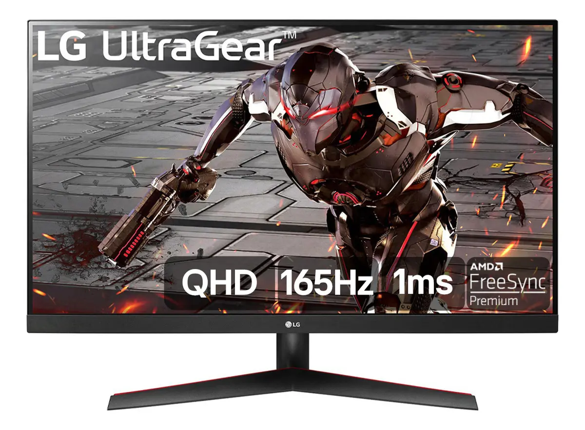 MONITOR LG ULTRAGEAR 32GN600 - 32" 2K QHD 165HZ, 1MS (MBR), HDR10, FREE SYNC - TekOfertas
