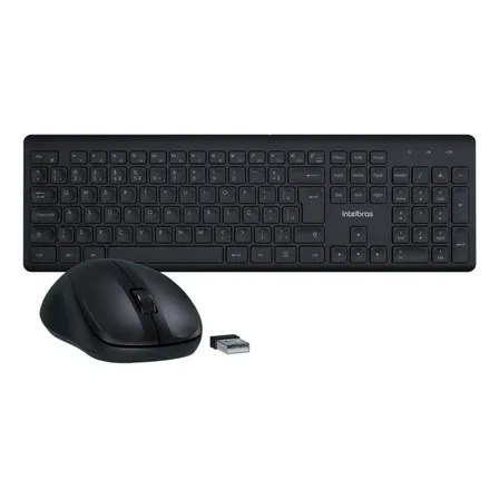Kit Teclado E Mouse Sem Fio Csi50, 2.4ghz, Abnt2, Preto Intelbras - TekOfertas