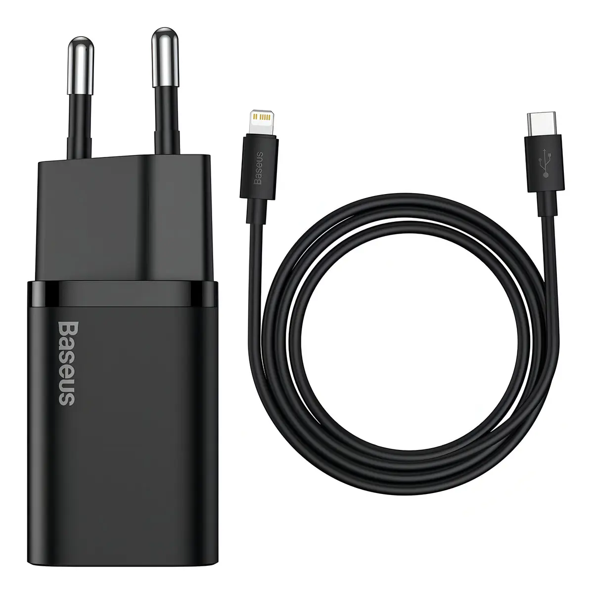 Carregador De Parede Turbo 20w Tipo-c Baseus + Cabo iPhone Cor Azul - TekOfertas