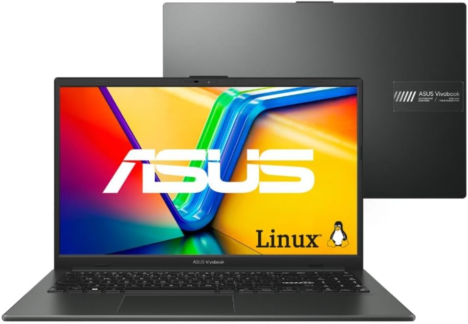 Notebook ASUS Vivobook Go 15 E1504FA AMD Ryzen 5 7520U 16GB Ram 512GB SSD Linux KeepOS Tela 15,6" LED FHD Black - NJ1288 - TekOfertas