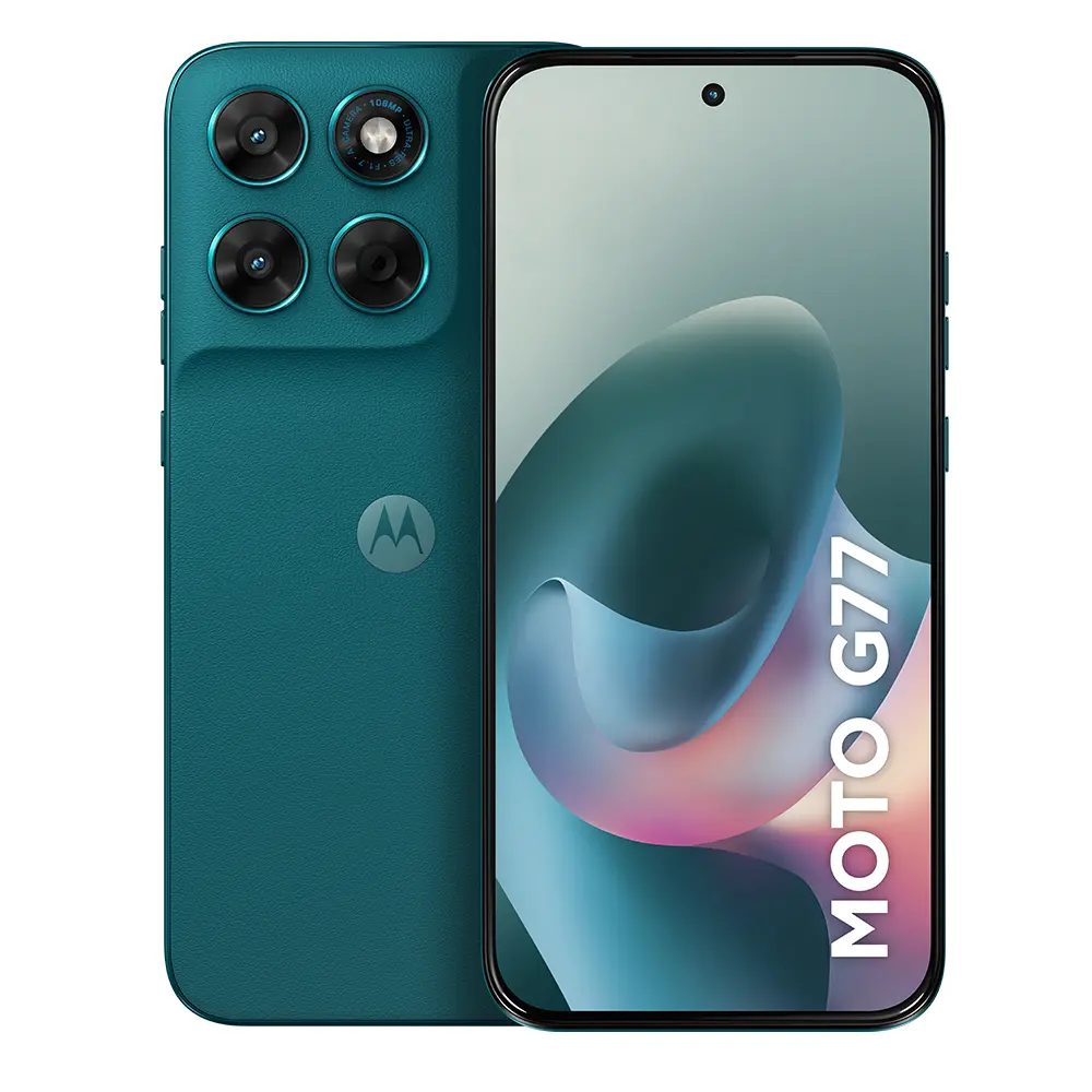 Smartphone Motorola Moto G77 5g - 256gb 24gb (8gb Ram + 16gb Ram Boost) Camera 108mp Ultra-pixel, Tela 1.5k Extreme Amoled 120hz, Ultrarresistente - Verde-escuro - TekOfertas