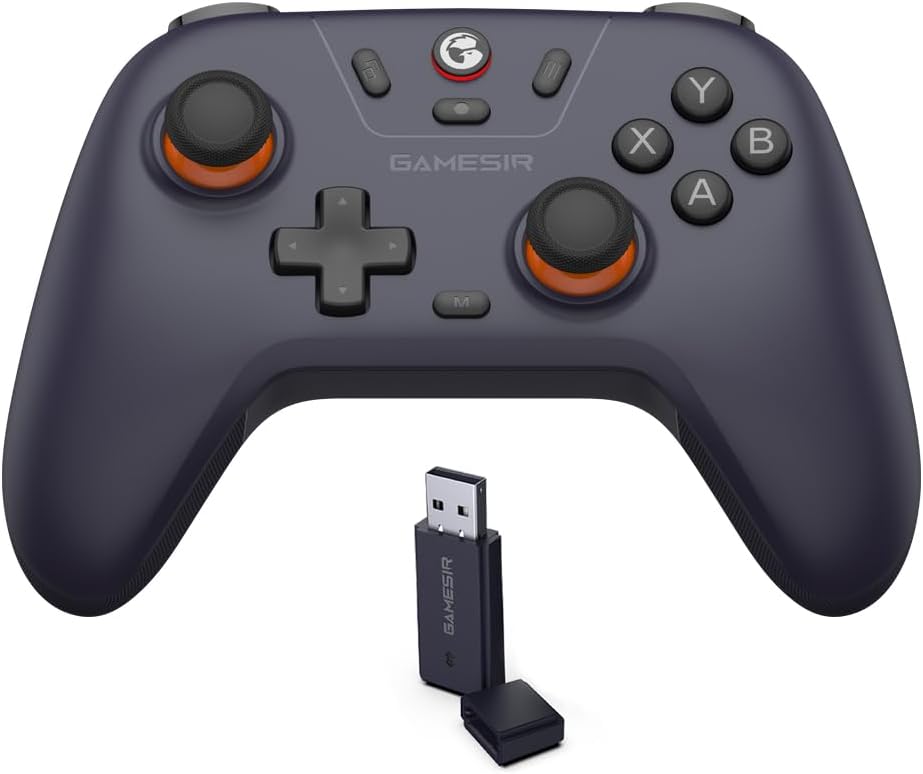 GameSir Nova Lite Controle Bluetooth e Sem Fio 2.4G para PC Windows, Celular Android iPhone, Nintendo Switch e Steam Deck, Gamepad com Hall Effect Anti-Drift, Turbo, Vibração, Dongle USB - TekOfertas