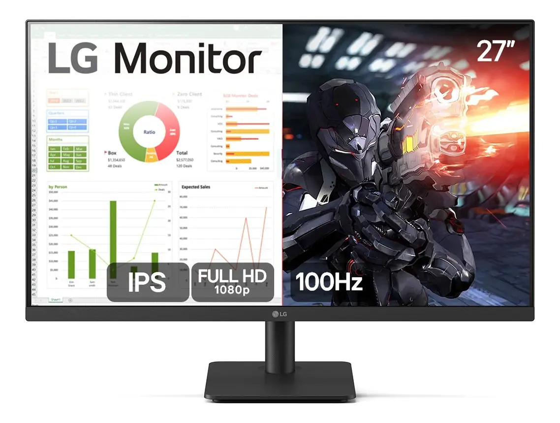 Monitor PC Gamer LG 27” IPS, Full HD, 100Hz, HDMI - 27MS500-B Bivolt - TekOfertas
