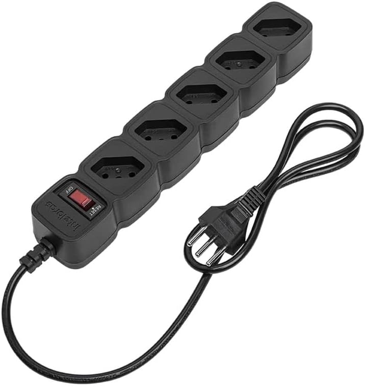 Protetor Eletrônico Filtro de Linha com 5 tomadas EPE 205 Preto Intelbras - TekOfertas