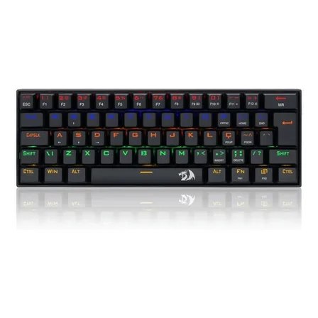 Teclado Mecânico Redragon Lakshmi Rainbow Brown K606 Abnt2 Cor De Teclado Preto Idioma Português Brasil - TekOfertas