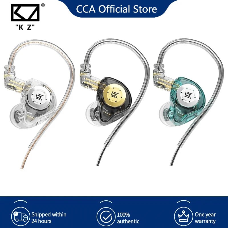 KZ EDX Pro Bass Earphones Sport Running Wired Hanging In Ear Headphones Stereo Noise Cancelling Headset Earbuds With Mic Gamer - TekOfertas