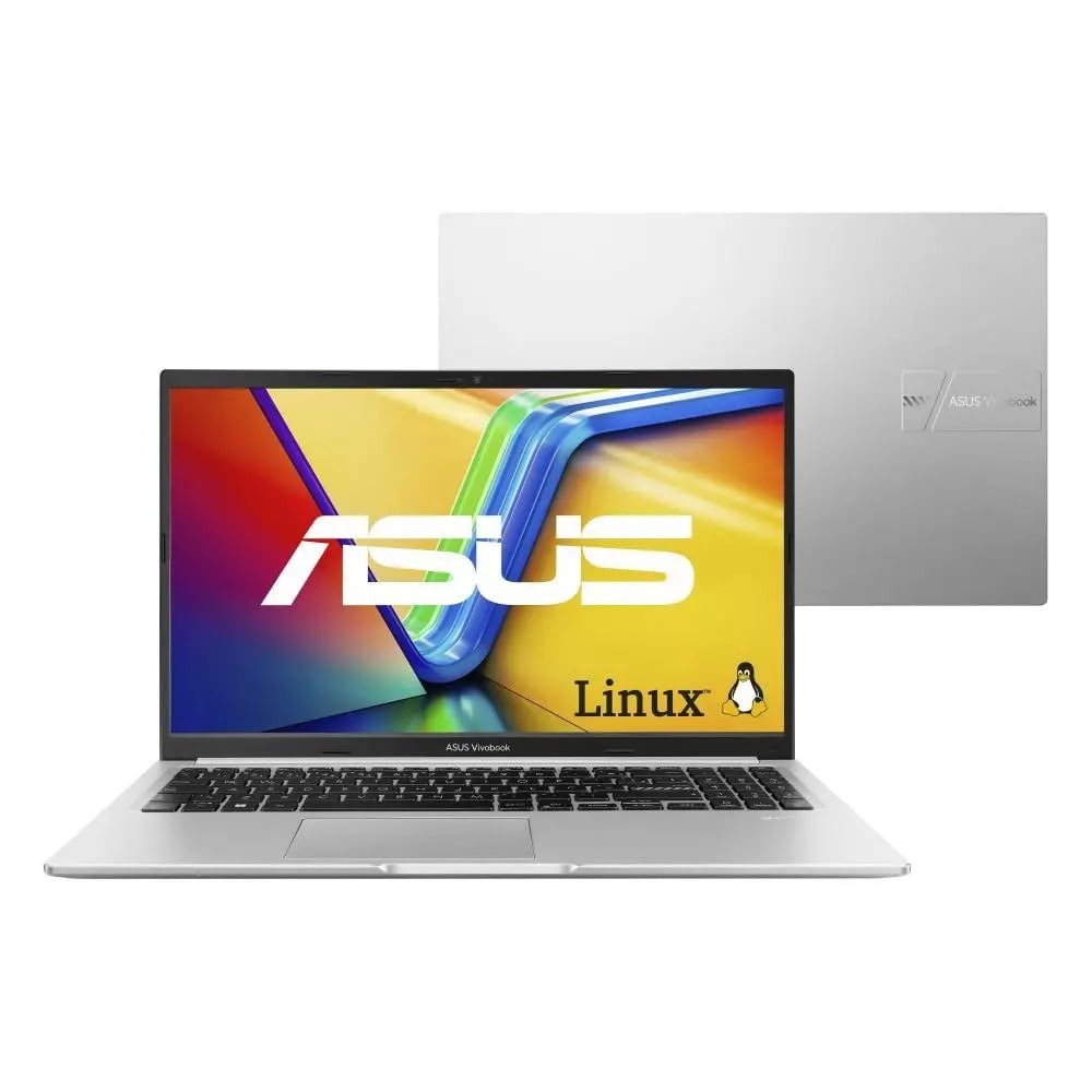 Notebook ASUS Vivobook 15 M1502YA AMD Ryzen 7 5825U 8GB Ram 512GB SSD Linux 15,6" FHD Silver - NJ611 - TekOfertas