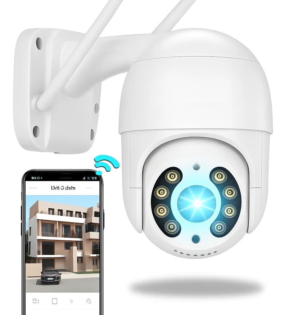 Câmera Ip A8 App Icsee Infravermelho Prova D'água Externa Wifi Hd Cor Branco - TekOfertas