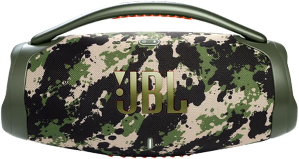 JBL, Caixa de Som, Boombox 3, Bluetooth, À Prova D'água e Poeira - Camuflada - TekOfertas
