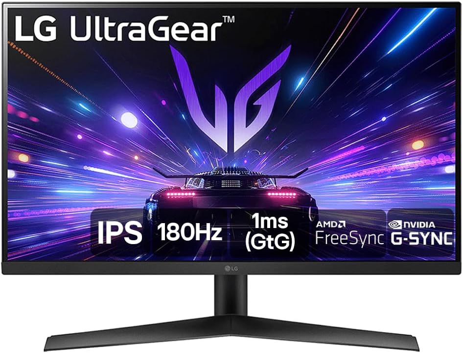 Monitor Gamer LG UltraGear 27” 27GS60F-B IPS Full HD 180Hz 1ms (GtG) NVIDIA® G-SYNC® AMD FreeSync™ HDR10 sRGB 99% HDMI DisplayPort - TekOfertas