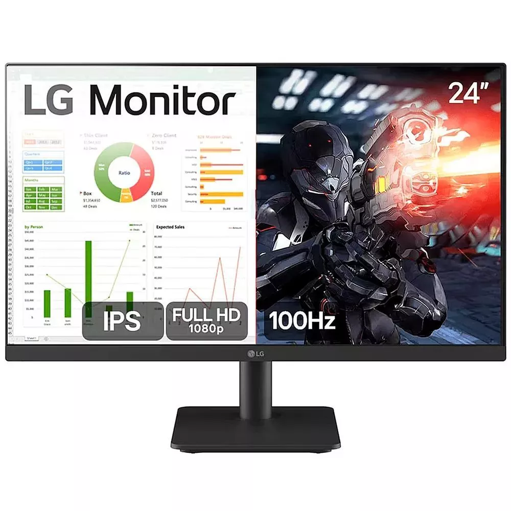 Monitor LG Gamer 24" 100Hz 5ms Full HD - 24MS500-B - TekOfertas