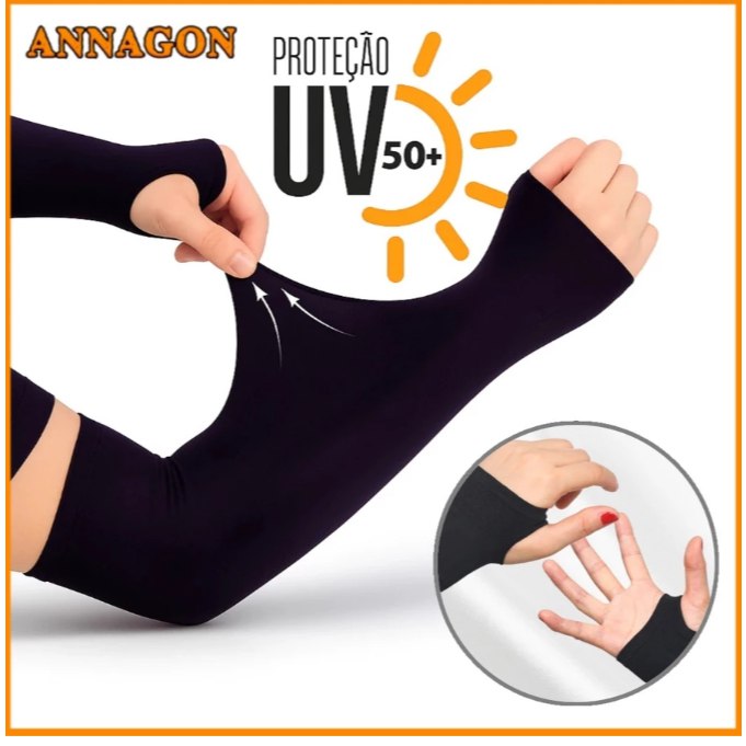 Manguito Infantil Par UV50+ Proteção Solar Ciclismo Corrida Futebol jogos gamer - TekOfertas