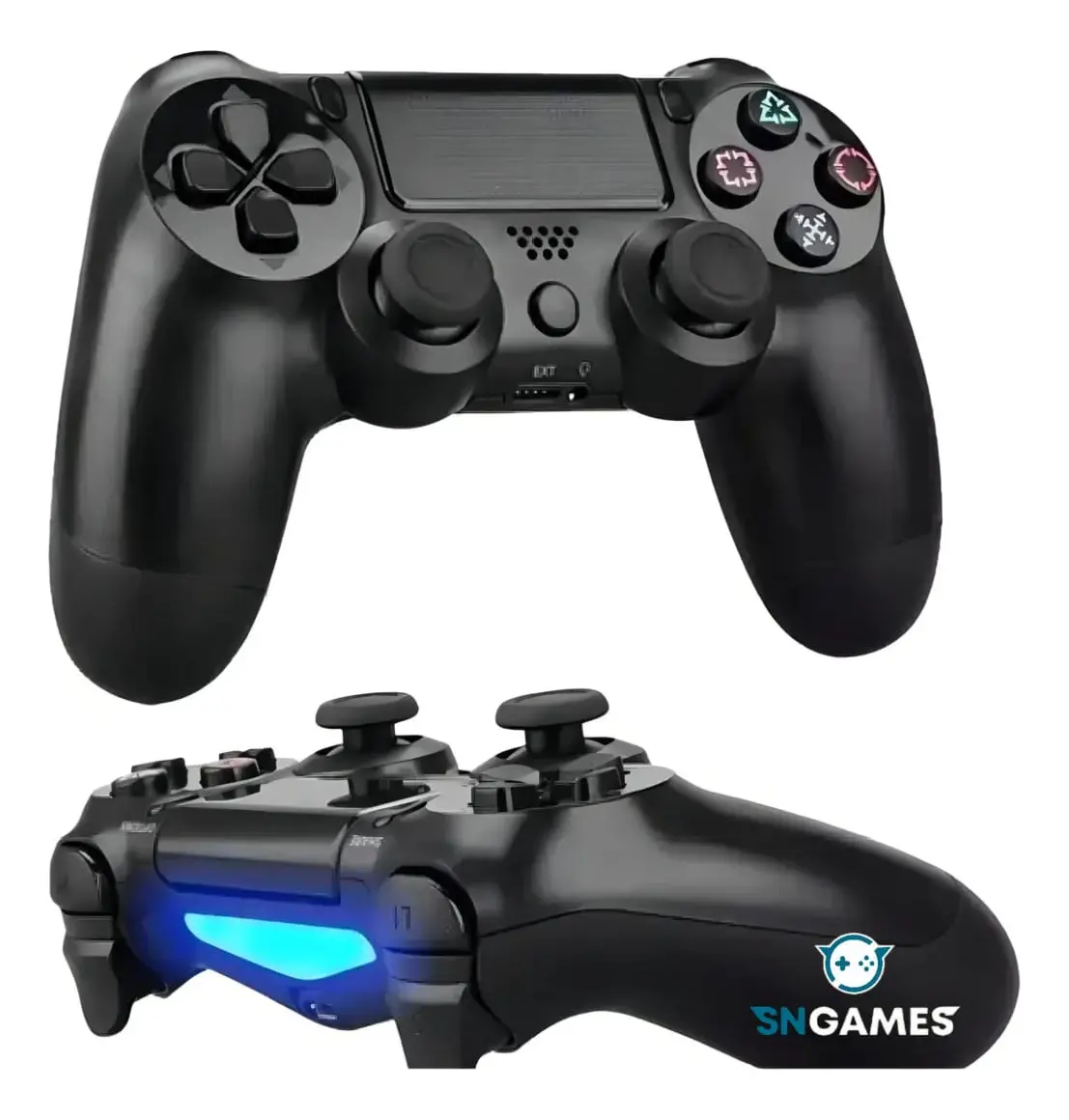 Controle Sem Fio Manete Bluetooth Joystick Para PS4 Tv Smart Samsung Pc Vídeo Game Celular com P2 Sngames - TekOfertas