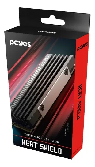 Dissipador de Alumínio pa SSD NVme PCYes com thermalpad! #ssd #thermal - TekOfertas