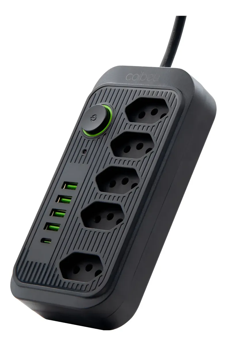 Extensão Coibeu Wkc-541 10 Tomadas 2m 4 Usb Bivolt - TekOfertas