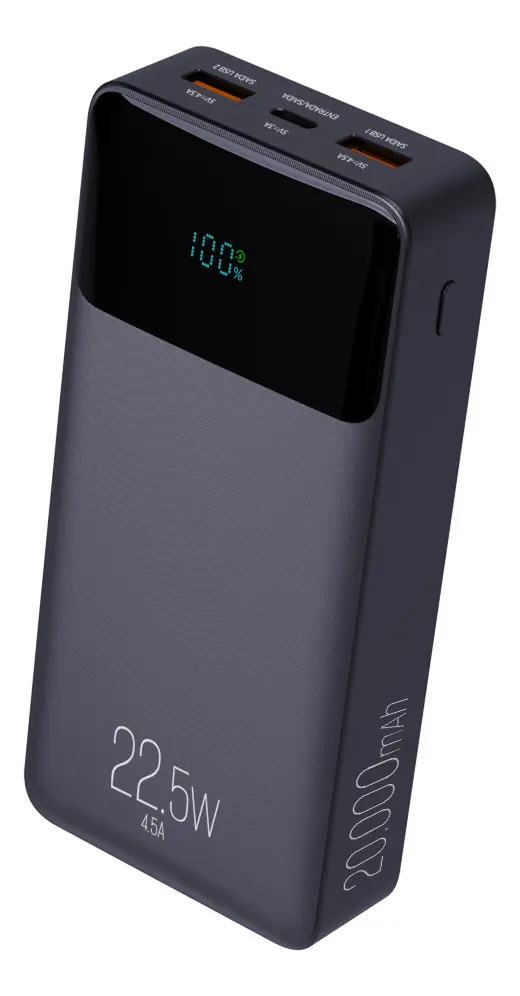 Power Bank Pro 20000mAH ELG PB200BK, Bateria Portátil Universal, Carga Rápida, Display Indicador, Entradas Micro USB e USB-C, 2 Portas USB-A, PD+QC3.0 - TekOfertas