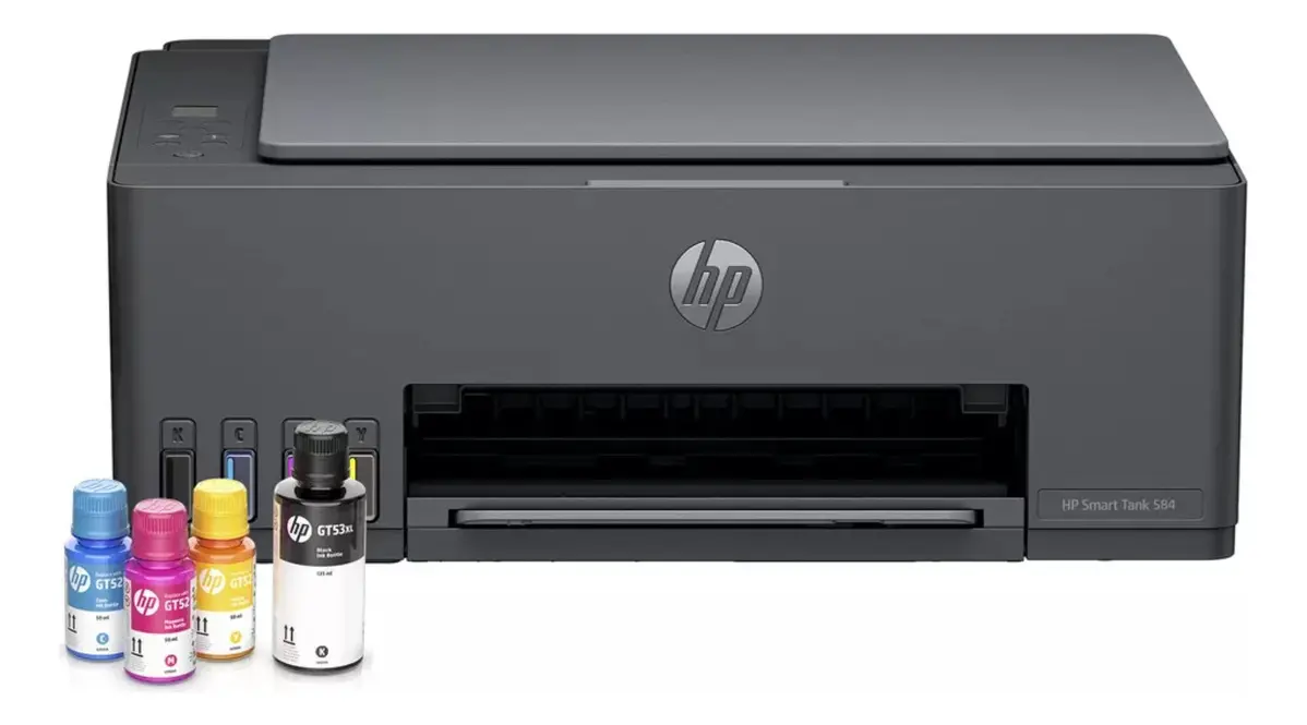 Impressora Multifuncional HP Smart Tank 584 - Preta - TekOfertas