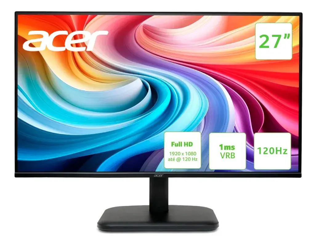 Monitor Gamer Acer EK271 GBI de 27" Full HD IPS 120Hz - TekOfertas