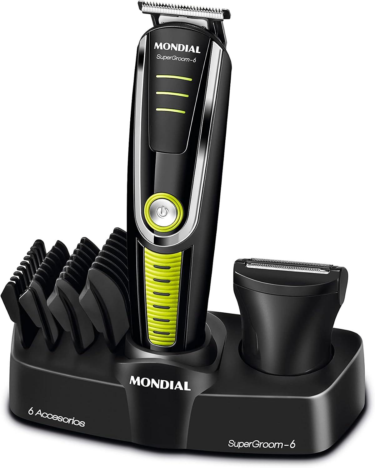 MONDIAL Aparador de Pelos Super Groom 06, Preto/Verde, 6W, Bivolt - BG-04 - TekOfertas