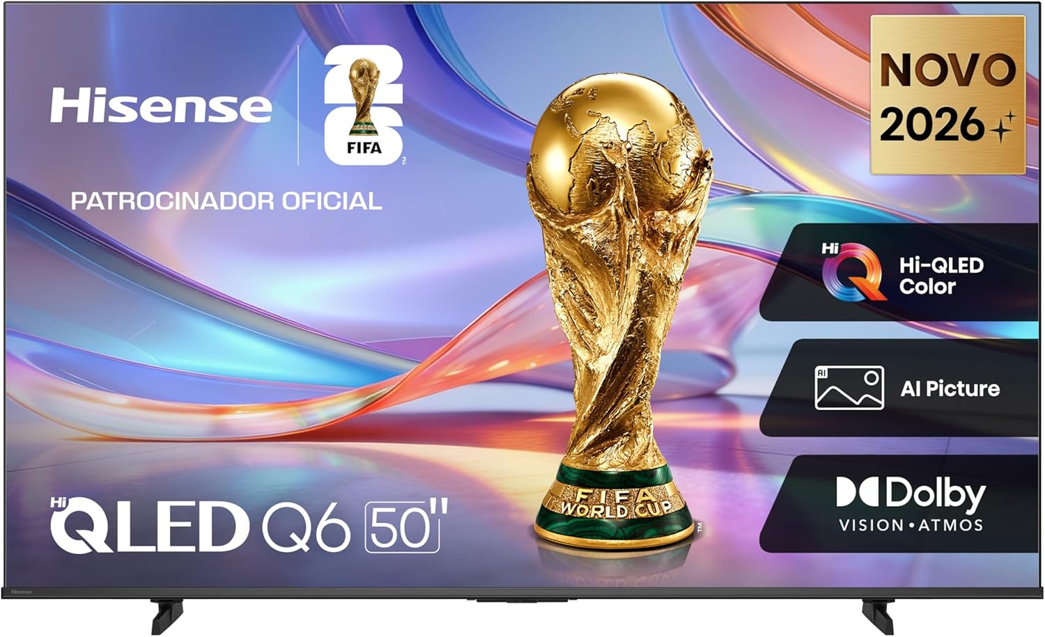 Hisense Smart TV 4K 50" Polegadas 50Q6QVV - TekOfertas